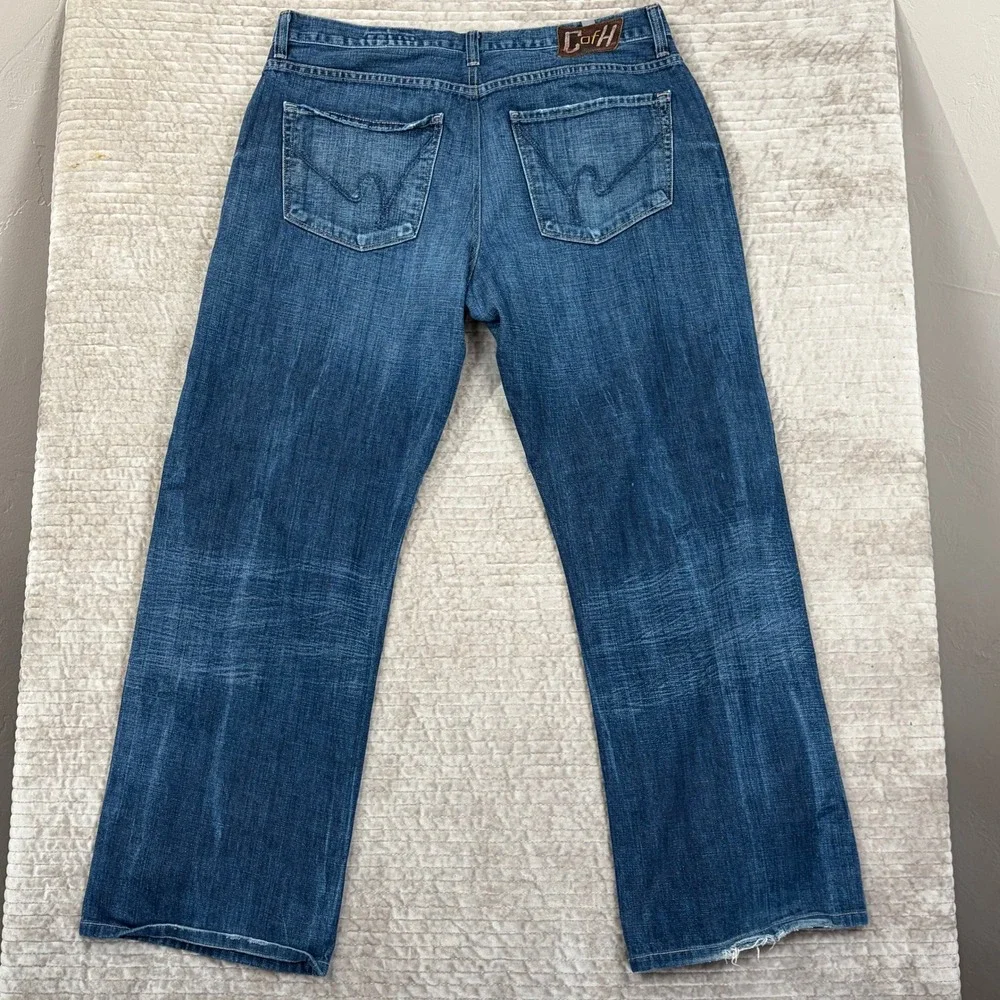 Citizens of Humanity Mens Jeans Straight Leg Blue Denim 38x32 12697 Style 606306